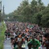 Miles de personas corren el Garnier Green Road 5K.
