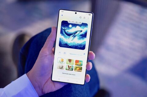 Samsung integrará Perplexity como nuevo agente de IA en próximos dispositivos Dispositivo Galaxy muestra funciones de inteligencia artificial integradas en el sistema.