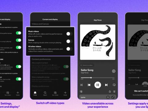 Spotify añade controles de video