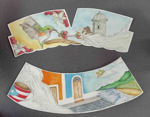 Estudiantes transforman arte en empaques comerciales greca Pablo Medina Figueroa