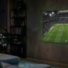 Samsung presenta funciones inteligentes para disfrutar el fútbol en casa Pantalla Samsung reproduce un evento deportivo mientras Vision AI Companion mejora automáticamente la experiencia visual.