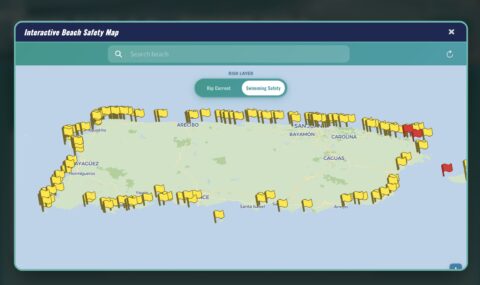 La plataforma SwimSafe P.R. 2.0 ofrece información en tiempo real sobre condiciones marítimas en playas de Puerto Rico.