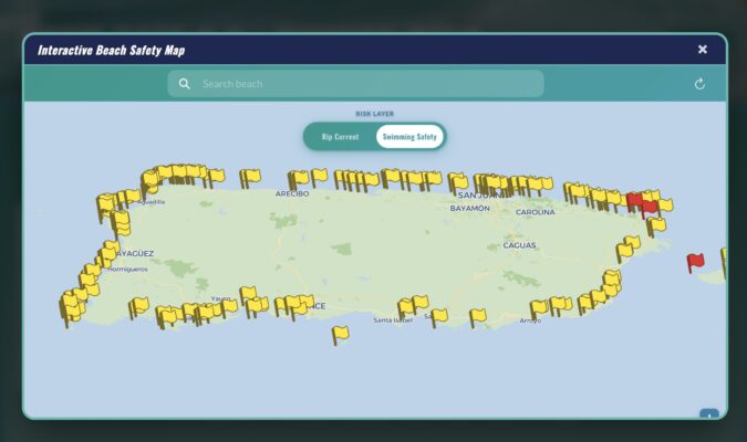 La plataforma SwimSafe P.R. 2.0 ofrece información en tiempo real sobre condiciones marítimas en playas de Puerto Rico.