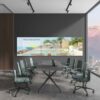 LG apuesta por pantallas DVLED inmersivas para aeropuertos y centros comerciales LG presenta su nueva pantalla DVLED All-In-One Ultra Stretch de 98 pulgadas.
