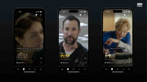 HBO Max estrena función de videos cortos para descubrir series y películas Interfaz móvil de HBO Max mostrando la nueva función HBO Max Shorts.