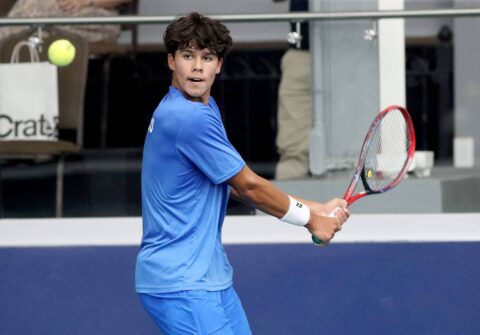 El tenista boricua Yannik Alvarez