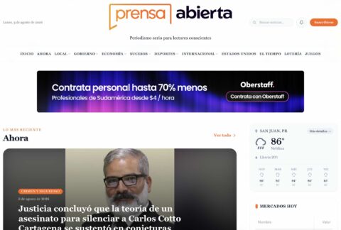 Puerto Rico suma un nuevo medio con el lanzamiento de “Prensa Abierta” Prensa Abierta