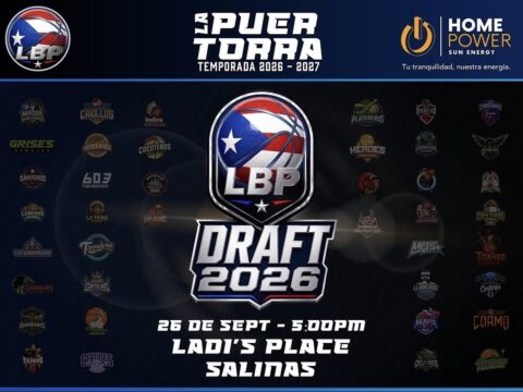 Logotipo oficial de la Liga de Baloncesto Puertorriqueña en un entorno digital deportivo.