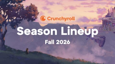 Arte promocional de Crunchyroll para su programación de anime de otoño de 2026 con nuevos estrenos y temporadas.
