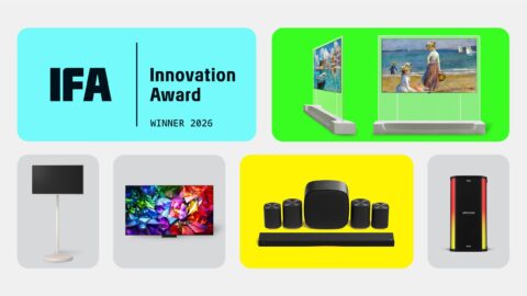 LG recibe el máximo reconocimiento de marca en los IFA Innovation Awards 2026 Televisores y equipos de audio de LG distinguidos durante los IFA Innovation Awards celebrados en septiembre de 2026.