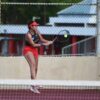 UAGM busca tricampeonato con plantilla renovada en el tenis femenino de la LAI Arianna Paradas durante un partido de tenis como integrante del equipo femenino de la Universidad Ana G. Méndez.