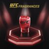 UFC Fragrances llega a Puerto Rico con tres fragancias inspiradas en las artes marciales mixtas Frasco rojo de Ultimate K.O., una de las tres fragancias que componen la colección de UFC.
