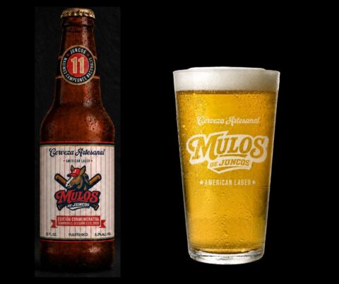 Mulos de Juncos lanzan cerveza conmemorativa elaborada por FOK Brewing Botella de la Cerveza Mulos de Juncos elaborada por FOK Brewing en una edición conmemorativa limitada.