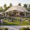 DISTRITO Park abrirá en 2028 como un nuevo espacio familiar y recreativo en Distrito T-Mobile Render arquitectónico de áreas verdes y espacios recreativos al aire libre en el Distrito de Convenciones.