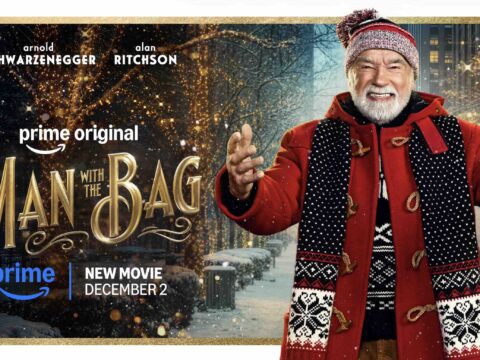 Arnold Schwarzenegger regresa al cine navideño como Santa Claus en la película de acción y comedia “The Man with the Bag” en Prime Video Arnold Schwarzenegger caracterizado como Santa Claus para la película The Man with the Bag de Prime Video.